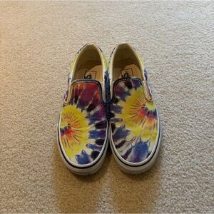 Colorful Tie-Dye Slip-On Shoes